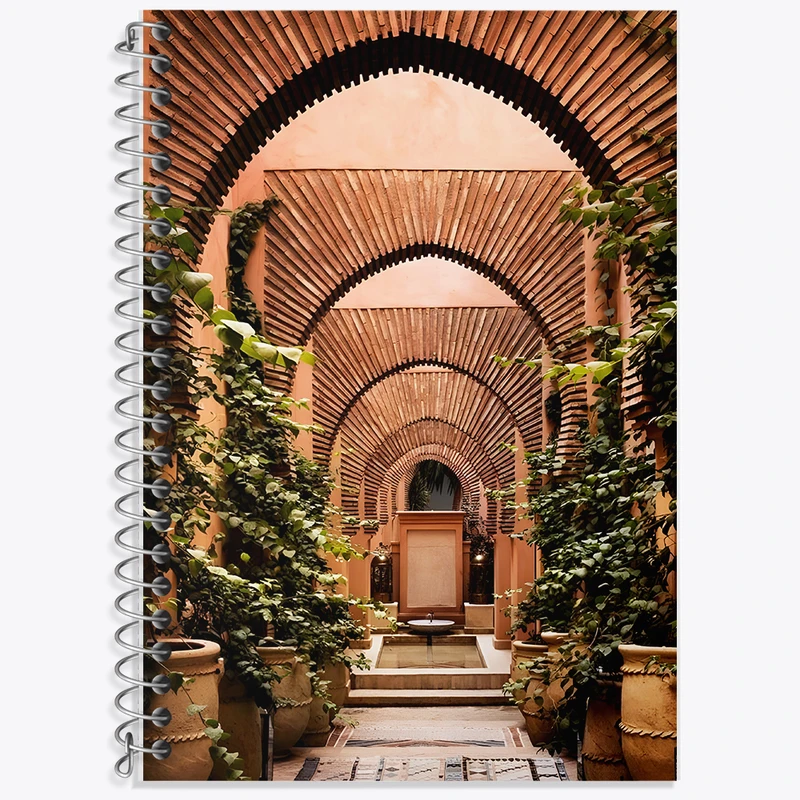 دفتر نت موسیقی 50 برگ خندالو طرح حیاط خانه کد F6352