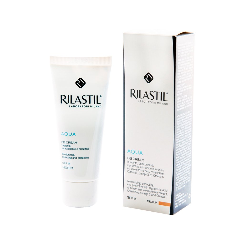 کرم پودر BB ریلاستیل مدل Aqua Spf15 شماره 02 حجم 40 میلی لیتر