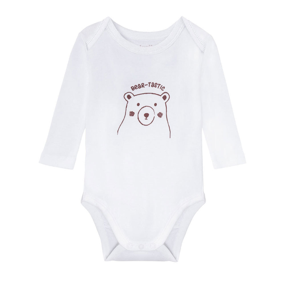 بادی آستین بلند نوزادی لوپیلو مدل sh28 مجموعه 2 عددی