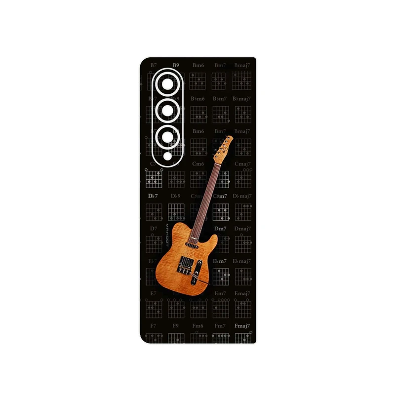 برچسب پوششی ماهوت مدل Guitar_Instrument مناسب برای گوشی موبایل سامسونگ Galaxy Z Fold4