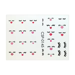 لنز  ناخن مدل اموجی کد 145