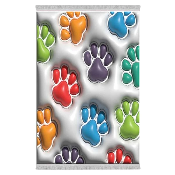 فرش پارچه‌ای دفه مدل فرشینه طرح فانتزی کد 8050