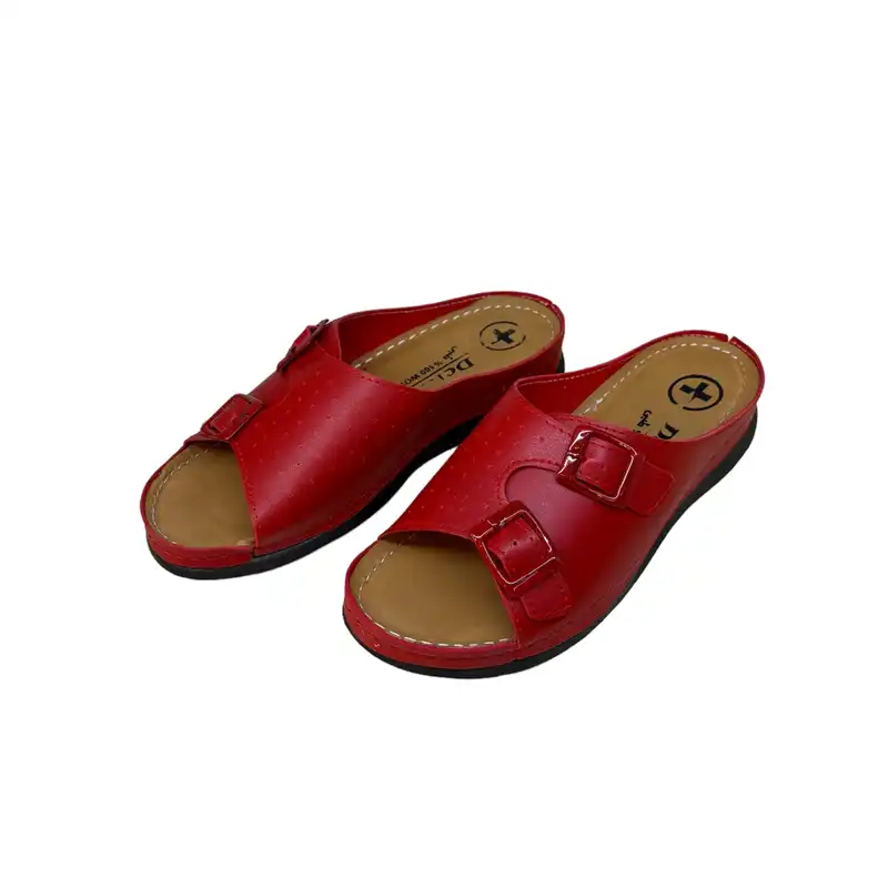 دمپایی زنانه مدل DZR 126 SGK2 بیاله رنگ قرمز