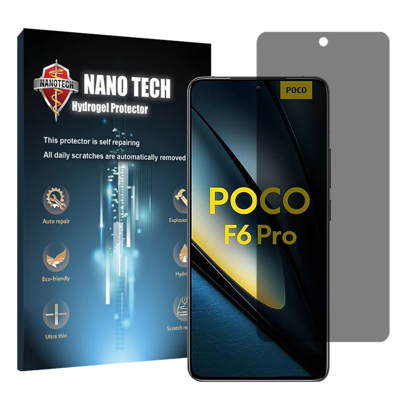 محافظ صفحه نمایش حریم شخصی نانو تک مدل Tough مناسب برای گوشی موبایل شیائومی Poco F6 Pro