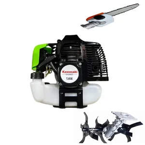 علف زن دوشی کاوازاکی مدل TG53E به همراه الحاقی اره و روتیواتور