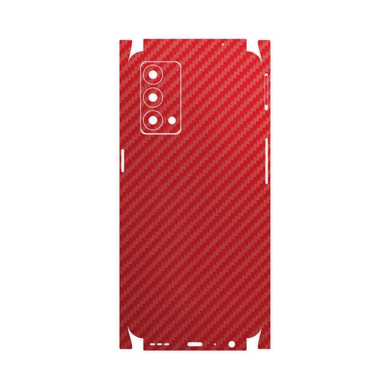 برچسب پوششی ماهوت مدل Red-Fiber-FullSkin مناسب برای گوشی موبایل ریلمی GT Master