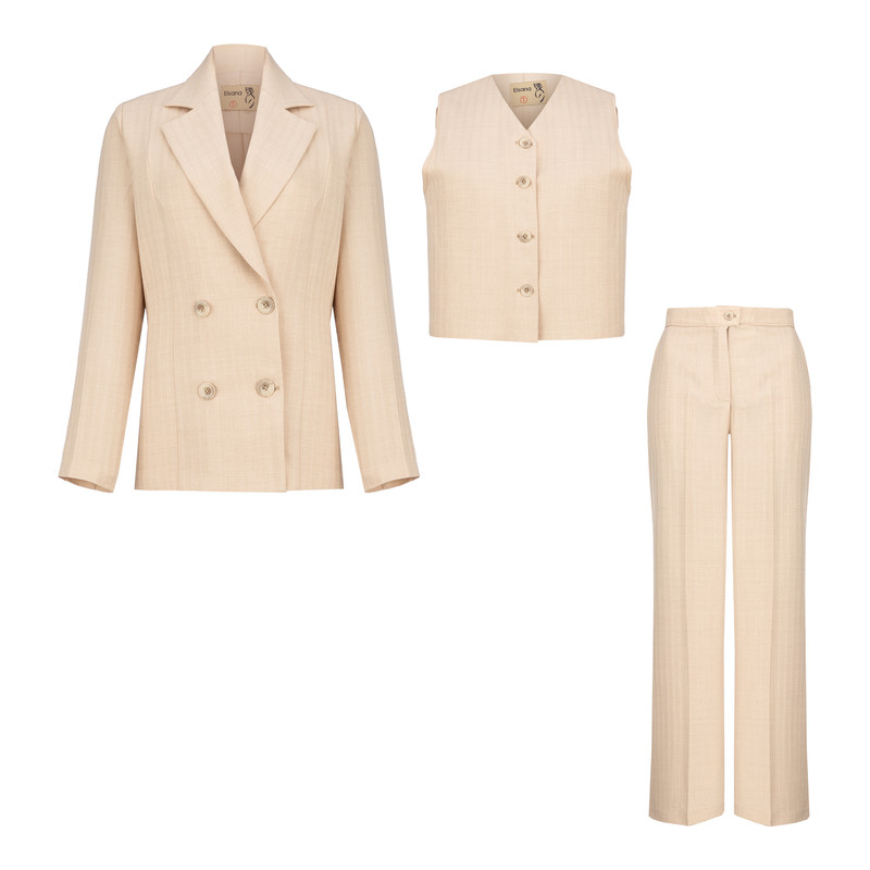 ست 3 تکه لباس زنانه السانا مدل رامان کد 213508