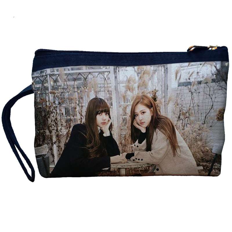 کیف لوازم آرایش زنانه آی تمر مدل بلک پینک کد 211