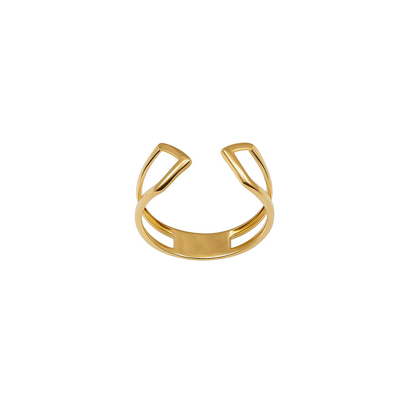 انگشتر طلا 18 عیار زنانه زرلاین مدل  مینیمال بنگل کد R-200083 سایز 56