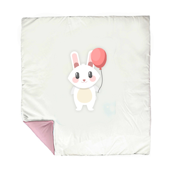 سرویس خواب سه تکه نوزاد مدل گارد محافظ دار طرح خرگوش کد 046