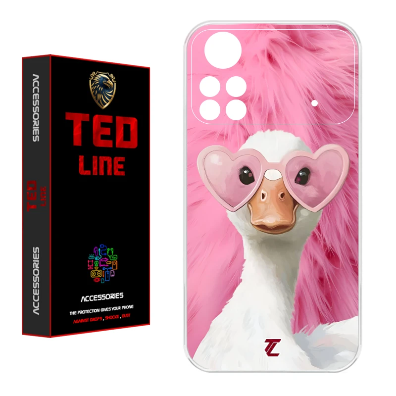 کاور تدلاین طرح اردک کد 1166 مناسب برای گوشی موبایل شیائومی Poco X4 Pro