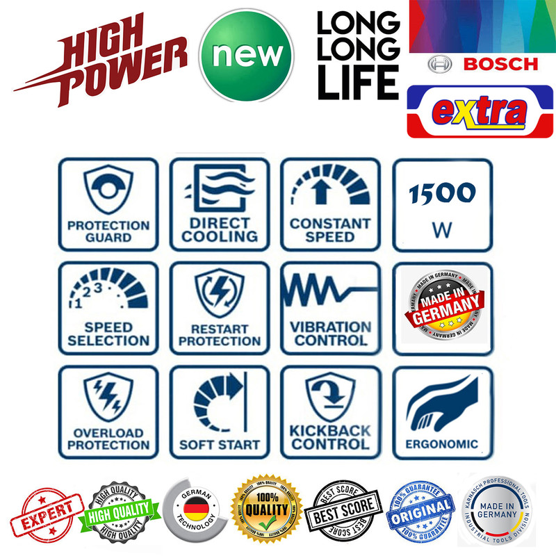 مینی فرز  بوش مدل  GWS 15-125 CIEH - 1500 W