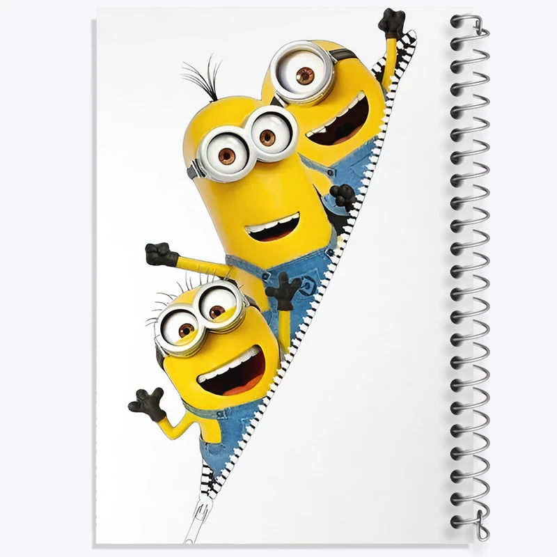 دفتر مشق 50 برگ خندالو طرح مینیون ها (Minions) کد F5911