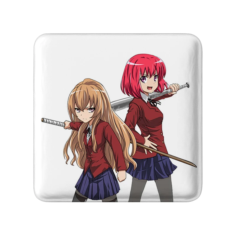 مگنت خندالو طرح مینوری و تایگا انیمه تورادورا مدل مربعی کد 32501