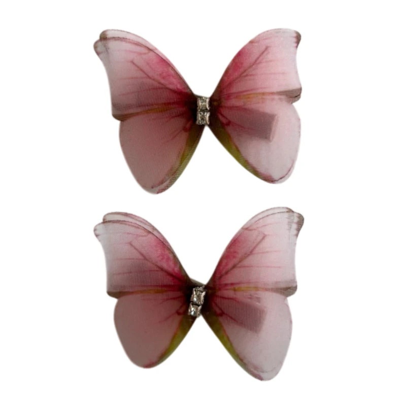 گیره مو زنانه مدل پروانه 7 مجموعه 2 عددی