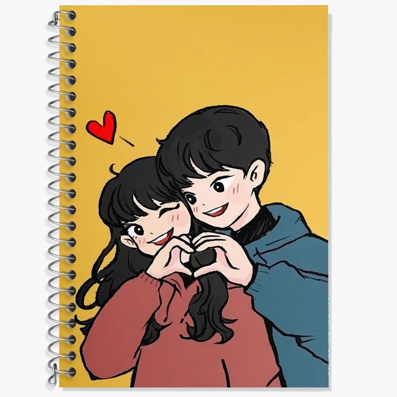 دفتر لغت 50 برگ خندالو مدل عاشقانه کد 27143