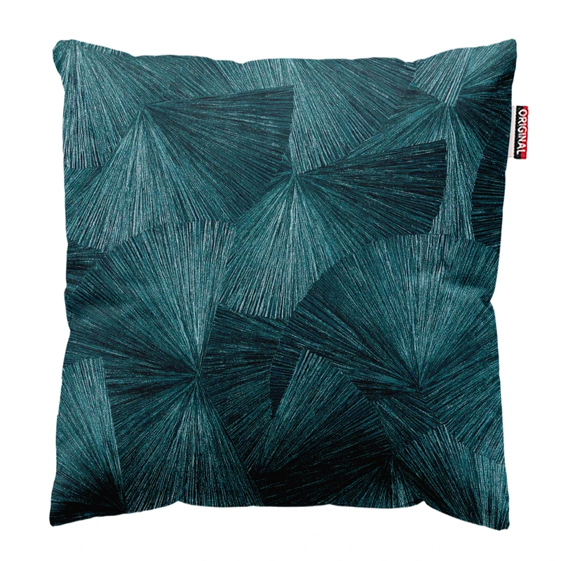 کوسن پاد آفرین مدل مینیمال طرح گل و برگ کد PK303570 سایز 30*30 سانتی متر