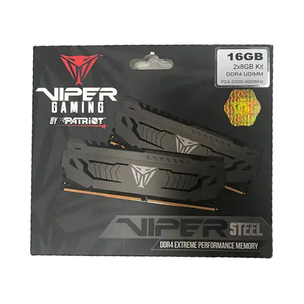 رم دسکتاپ دو کاناله 4000 مگاهرتز CL19 پتریوت مدل Viper Steel ظرفیت 16 گیگابایت