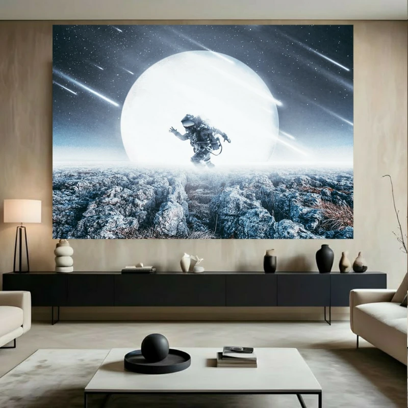 تابلو بوم طرح مخمل اکتشاف فضا مدل فضانورد کد FP106139