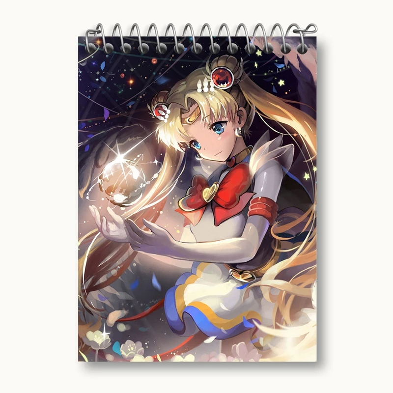 دفتر یادداشت 50 برگ خندالو مدل اوساگی تسوکینو انیمه سیلور مون Sailor Moon کد 17456