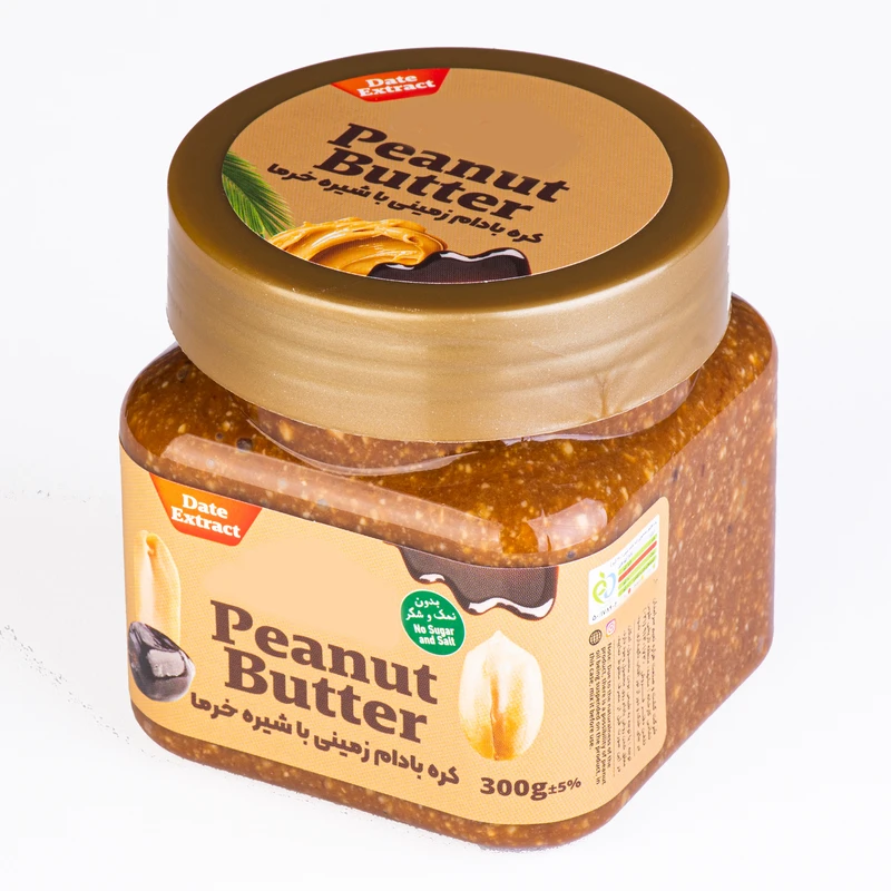 کره بادام زمینی با شیره خرما سلطان - 300 گرم 