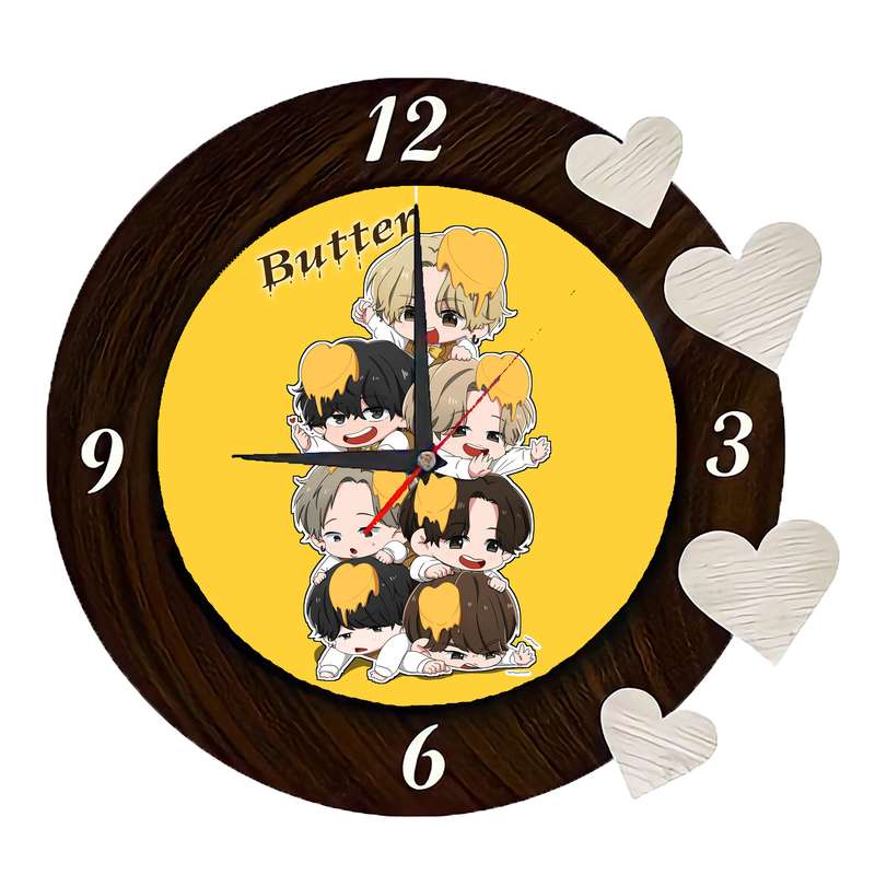 ساعت دیواری مدل BTS Butter 005