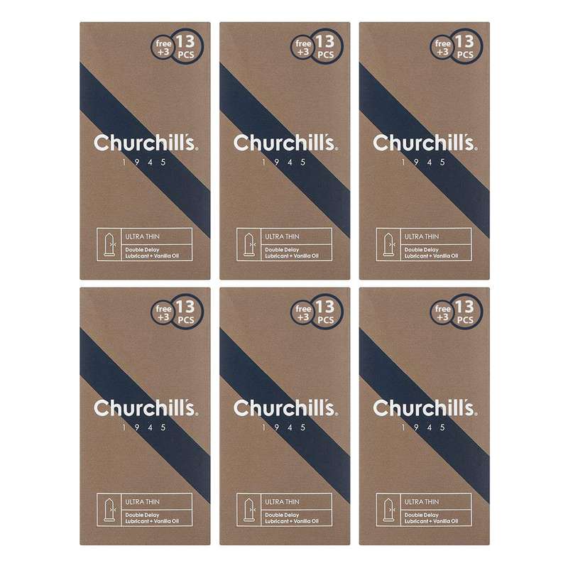کاندوم چرچیلز مدل CHC_ulttrathin مجموعه 6 عددی