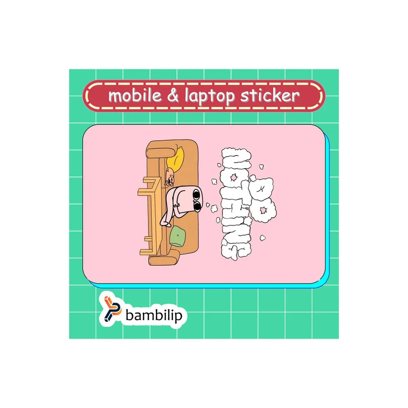 استیکر بامبیلیپ مدل کارت عابر طرح هیج کاری نکن کد 3284583