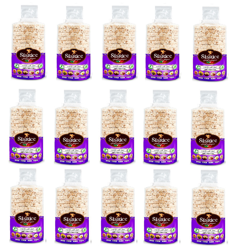 رایس کیک گندم سیاه بدون گلوتن سیس رایس - 120 گرم بسته 15 عددی