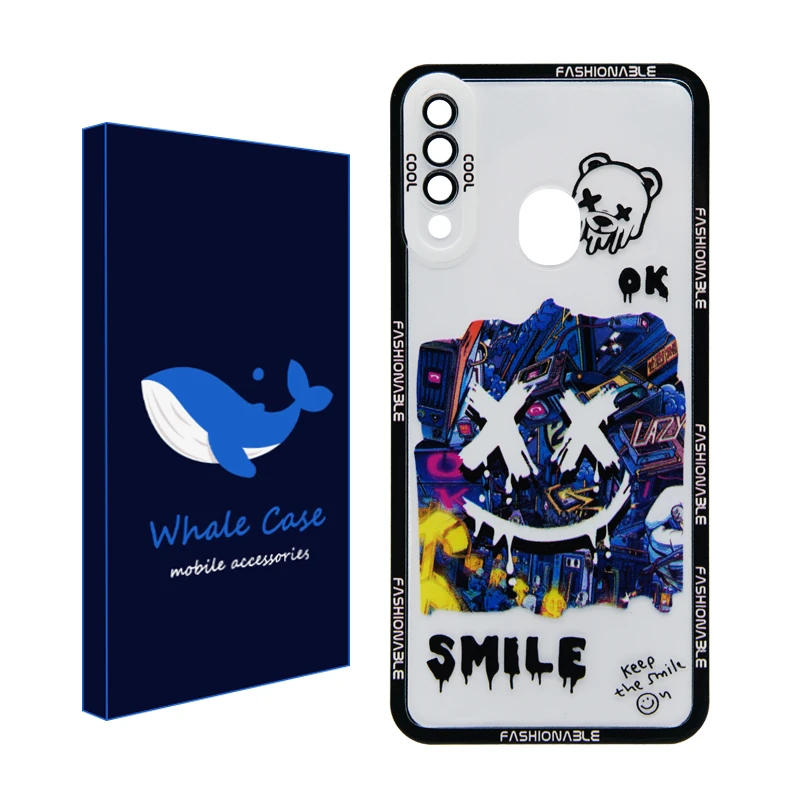 کاور وال کیس مدل Smile مناسب برای گوشی موبایل سامسونگ Galaxy A20s