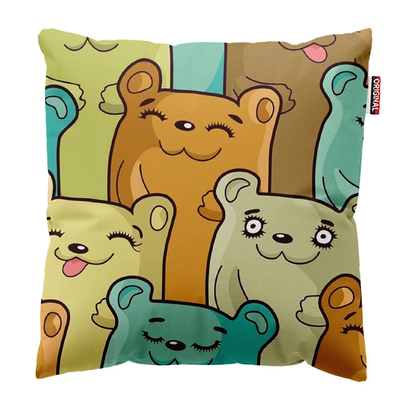  کوسن پاد آفرین طرح کارتونی بچگانه کد 2958 سایز 30*30 سانتی متر