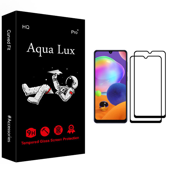 محافظ صفحه نمایش آکوا لاکس مدل +Pro مناسب برای گوشی موبایل سامسونگ Galaxy A31 بسته دو عددی