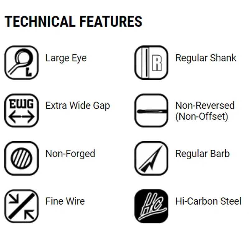 قلاب ماهیگیری وی ام سی کد 7237 سایز Bn 1.0 بسته 10 عددی