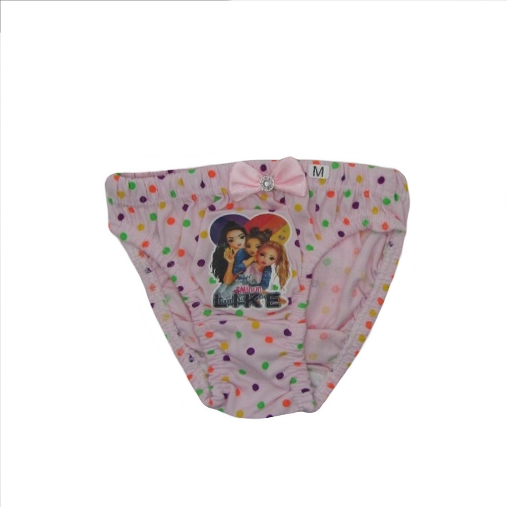 شورت دخترانه مدل خال خالی رنگ صورتی