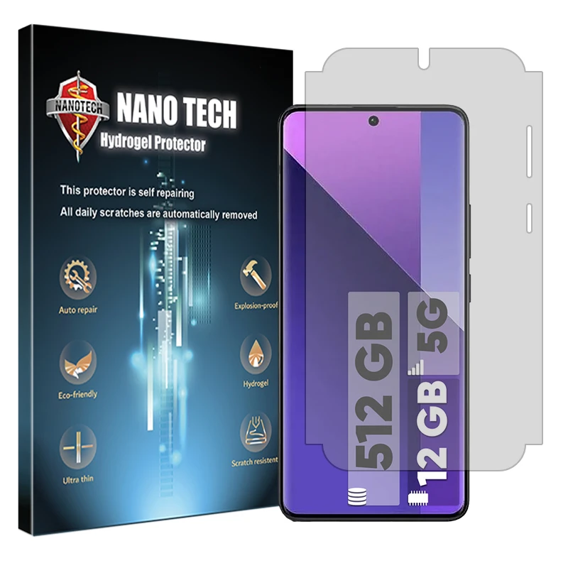 محافظ صفحه نمایش شفاف نانو تک مدل Tough مناسب برای گوشی موبایل شیائومی Redmi Note 13 Pro Plus