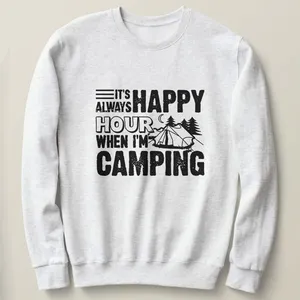 سویشرت زنانه مدل HAPPY CAMPING کد GRY