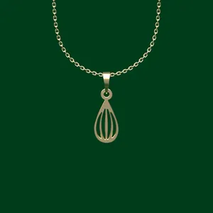 گردنبند طلا 18 عیار زنانه مدوپد مدل هندسی کد FF2-1-1197