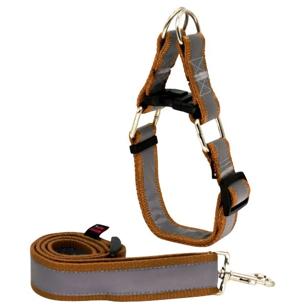 ست بند و قلاده گردنی سگ مدل چارلی شبرنگ Xlarge-Shabrang02