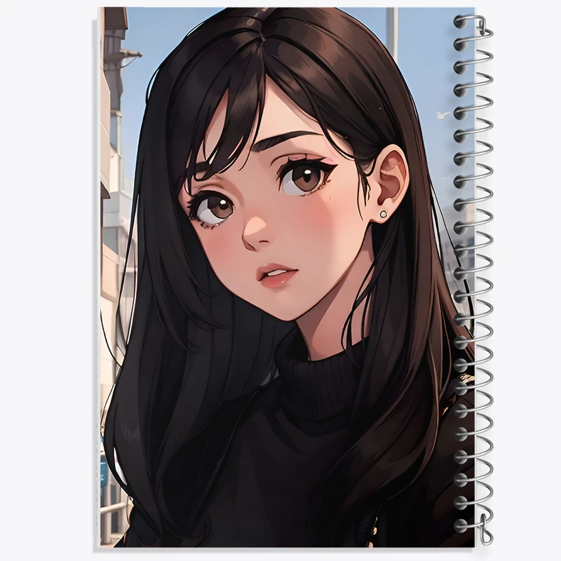 دفتر ژورنال نویسی 50 برگ خندالو مدل نقطه ای طرح دخترانه کد N4328