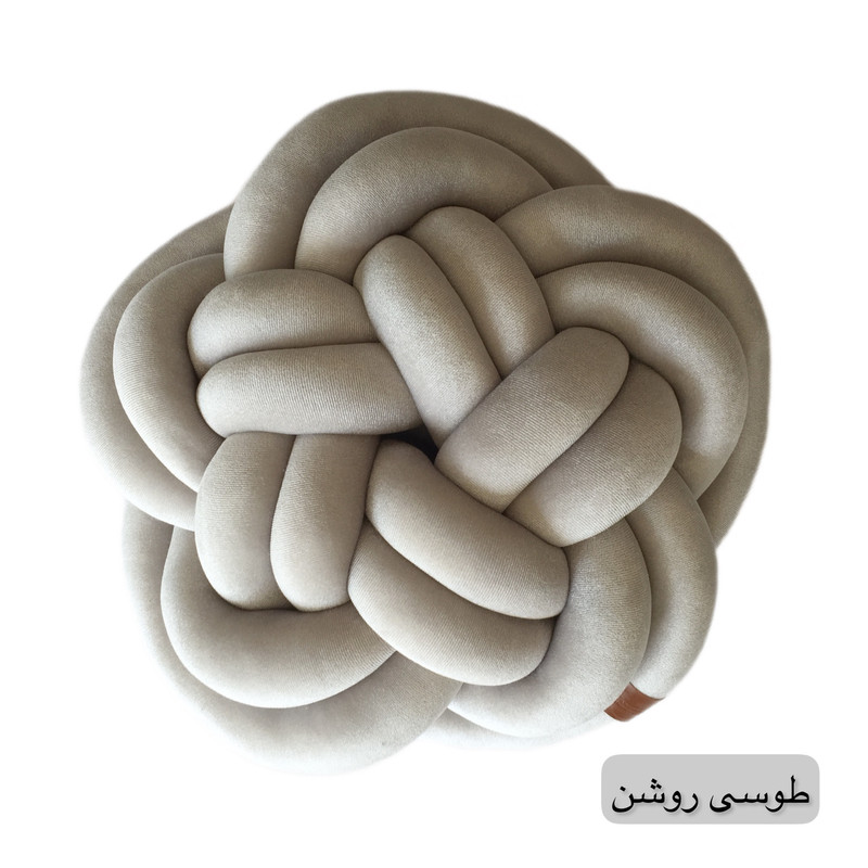 کوسن مدل گره ای گل پنج پر