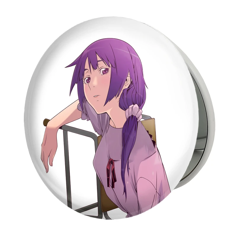 آینه جیبی خندالو طرح سنجو گاهارا انیمه مونوگاتاری مدل تاشو کد 16188 