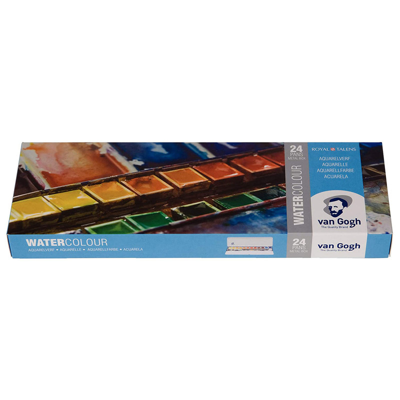 آبرنگ 24 رنگ ون گوگ مدل pan کد 8624