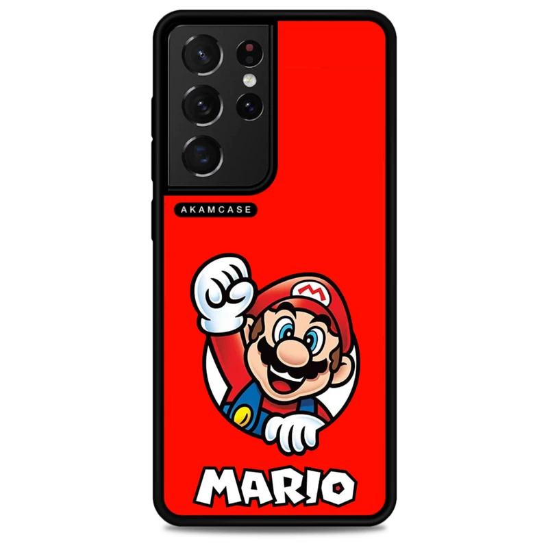 کاور آکام مدل AMC-WSGS21U-SUPER MARIO12 مناسب برای گوشی موبایل سامسونگ Galaxy S21 Ultra