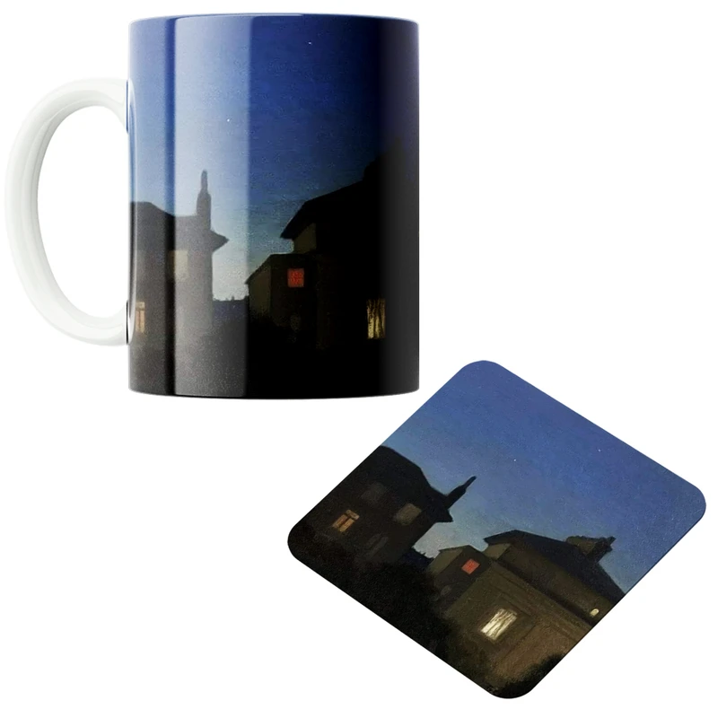 ماگ مدل منظره ساختمان کد 162 به همراه زیرلیوانی