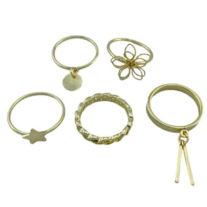 انگشتر زنانه مدل R4010 مجموعه 5 عددی