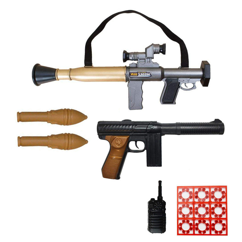 ست تفنگ بازی مدل RPG-M60 ست تفنگ بازی مدل RPG-M60