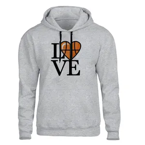 هودی مردانه مدل بسکتبال کد B510 رنگ طوسی