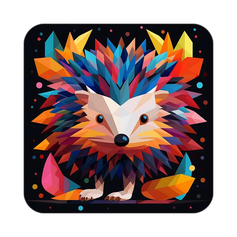 زیر لیوانی کاکتی طرح حیوانات رنگی مدل mp25348