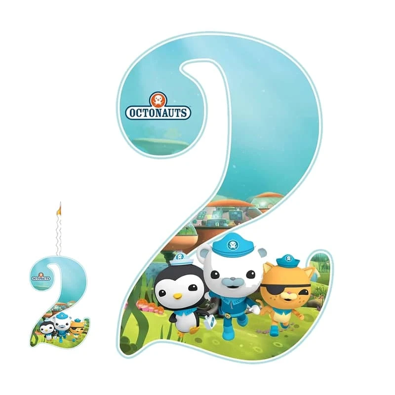 استند تولد مدل عدد 2 طرح اختانورد ها به همراه شمع مجموعه دوعددی