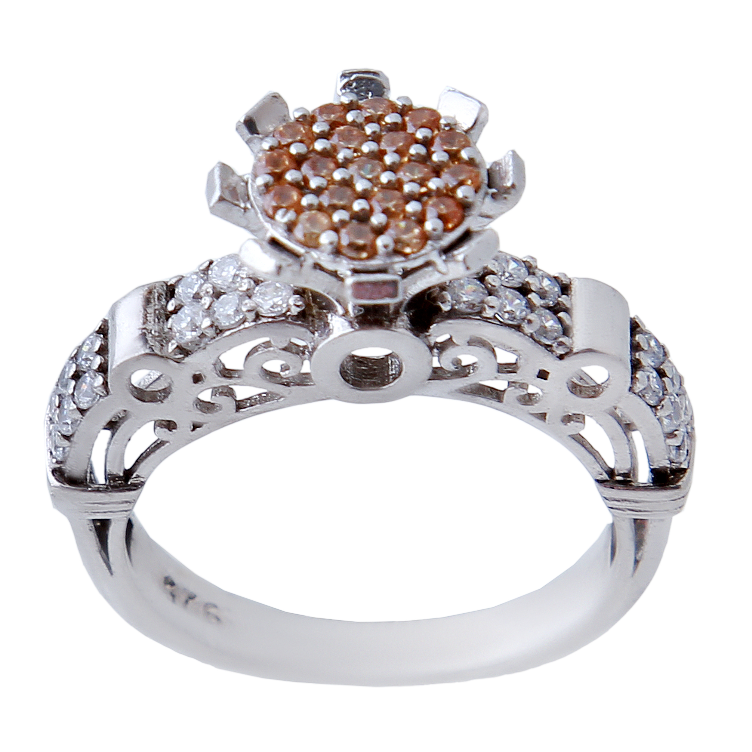  انگشتر نقره زنانه بازرگانی میلادی کد AWR_597